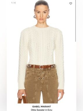 Isabel Marant Otilia Sweater in Ecru